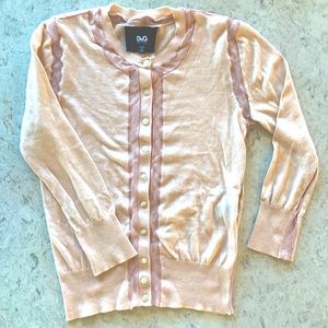 Dolce & Gabbana light pink cardigan